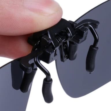 Clip-on solglasögon med UV-skydd - Svarta