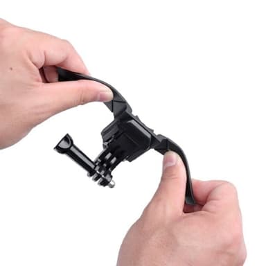 Hjälmfäste med J-krok för GoPro och andra actionkameror