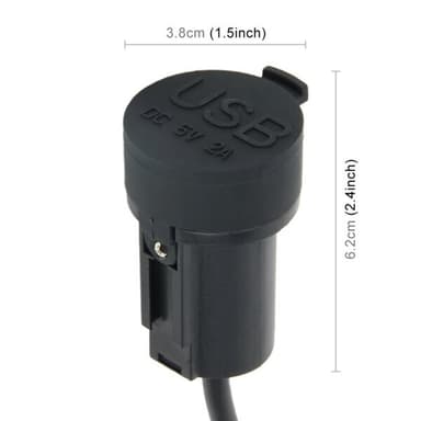 USB Uttag Motorcykel 2XUSB