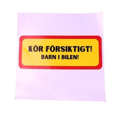 Bildekal - Barn i bilen