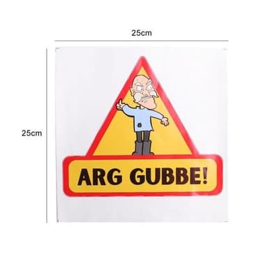 Bildekal - Arg Gubbe