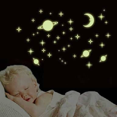 Väggdekor / wall stickers - Självlysande stjärnor
