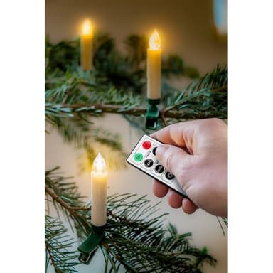 Trådlös julgransbelysning med fjärrkontroll, 20 LED-ljus