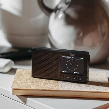 Adler Bärbar Klockradio med Bluetooth