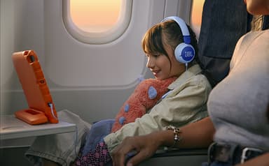 JBL Junior 320 on-ear hörlurar (blå)