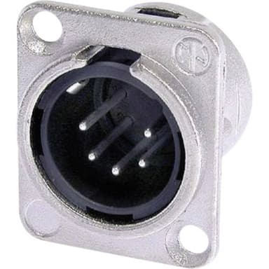 Neutrik NC5MDL1 XLR-kontakter Flänsstickkontakt rak