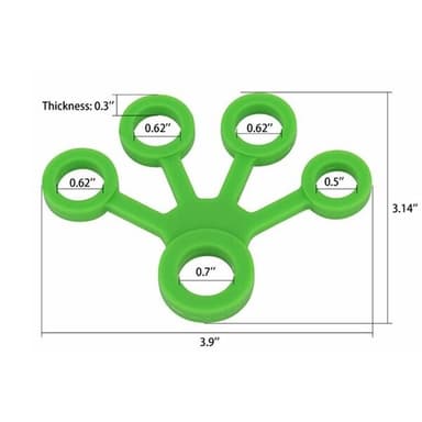 Fingertränare i silikon 3-pack