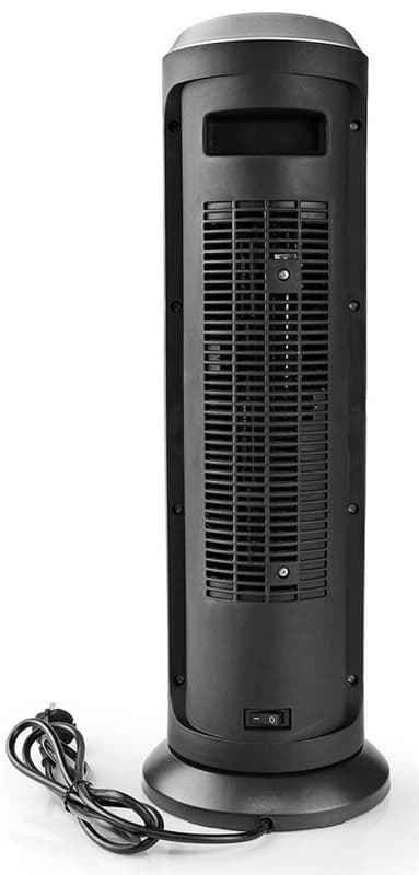 Nedis SmartLife Keramisk PTC Fläktvärmare | Wi-Fi | 2000 W | 3 Värmeinställningar | Svängning | Display | 15 - 35 °C | Android™ / IOS | Svart