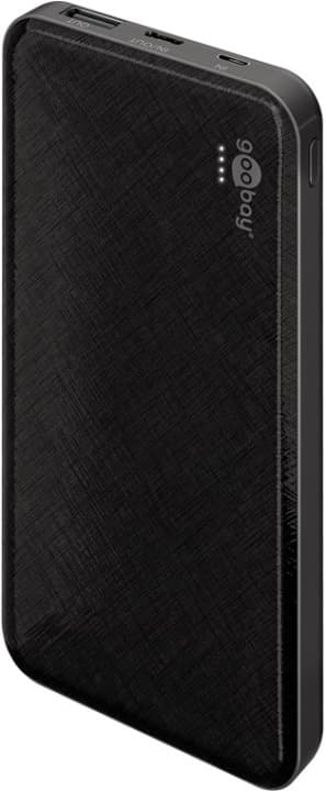 Goobay Powerbank Slimline 10.000 mAh kraftfulla 10 000 mAh i en praktisk och kompakt design med statusljusdioder