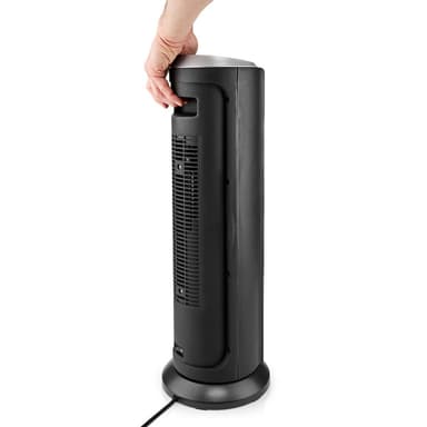 Nedis SmartLife Keramisk PTC Fläktvärmare | Wi-Fi | 2000 W | 3 Värmeinställningar | Svängning | Display | 15 - 35 °C | Android™ / IOS | Svart