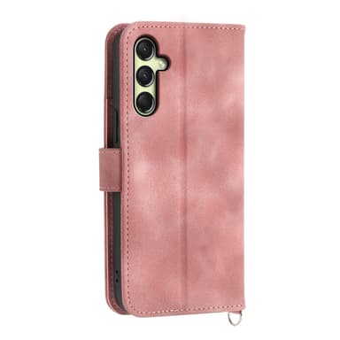 Till Samsung Galaxy A16 5G / A16 4G Fodral med Blommönster Plånboksfodral - Rosa