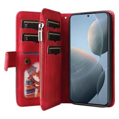 KT Plånboksfodral till Xiaomi 14T - Röd
