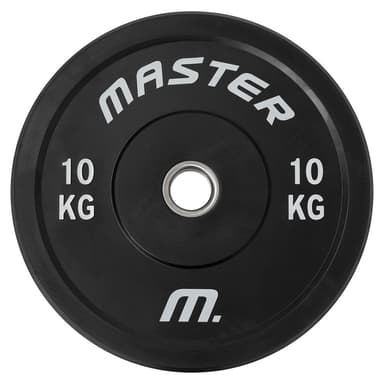 Master Fitness Bumperplate, Viktskivor bumper 10 kg