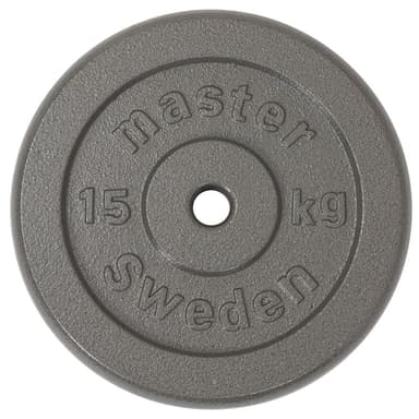 Master Fitness Skolvikt 25 mm, Viktskivor järn 15 kg