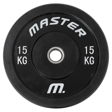 Master Fitness Bumperplate, Viktskivor bumper 15 kg
