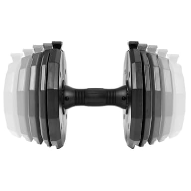 Gymstick Quick-Lock Dumbbell 4,5 - 22,5 kg (Single), Justerbar Hantel