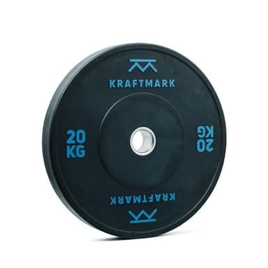 Kraftmark Internationella Viktskivor 50 mm Bumper 2.0, Viktskivor bumper 20 kg
