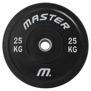 Master Fitness Bumperplate, Viktskivor bumper 25 kg