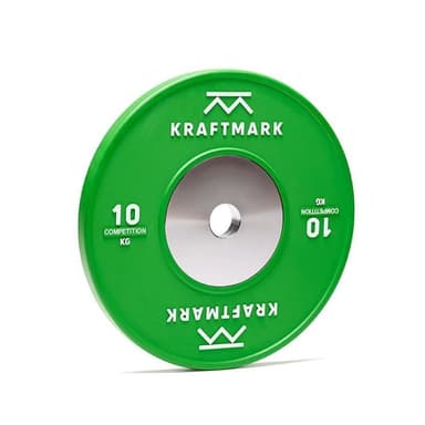 Kraftmark Internationell Viktskiva 50 mm Competition Bumpers 10 kg, Viktskivor bumper