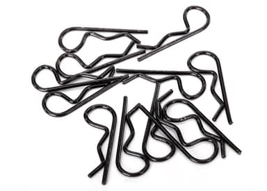 TRX-1834A Body Clips Traxxas 12st Svart