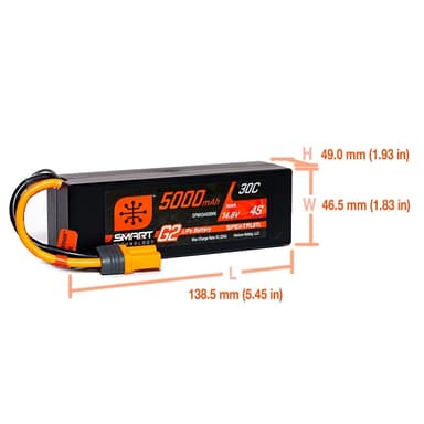 4s  5000mAh - 30C - Spektrum LiPo HC G2 IC5