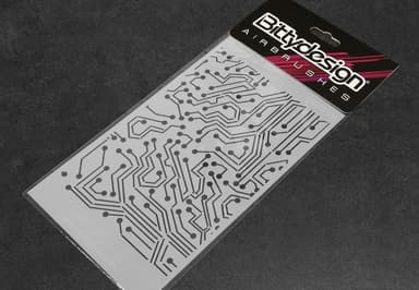 Bittydesign Stencil - elektronisk krets