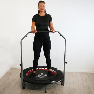 Hopfällbar studsmatta med handtag 102 cm