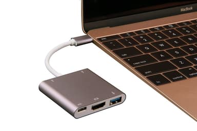 USB-C Multiport Adapter till USB, USB-C (USB PD), 4K HDMI kompatibel S