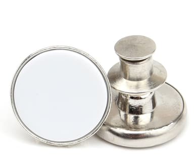 Jeansknappar / Sy-fria byxknappar Silver 10-pack