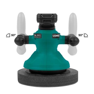 VONROC Polermaskin 20V – 2.0Ah - Ø240mm | Inkl. 2st batterier och snabbladdare