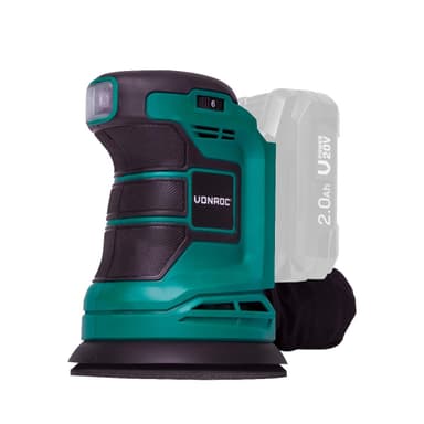 VONROC Excentrisk slipmaskin 20V | Exkl. Batteri och laddare