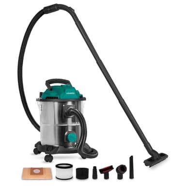 VONROC Våt och torrdammsugare 1400W – 20L tank och 6m strömkabel
