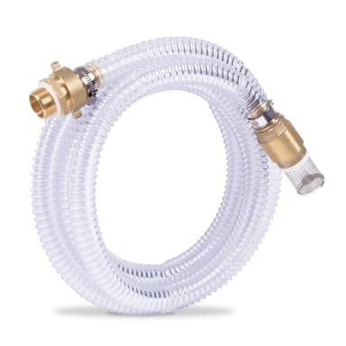 VONROC Sugslang set för vattenpumpar  - 4m x 25mm 1” | Universal