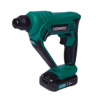 VONROC Borrhammare 20 V – 2,0 Ah  | inkl. 2x 2.0Ah batterier och laddare