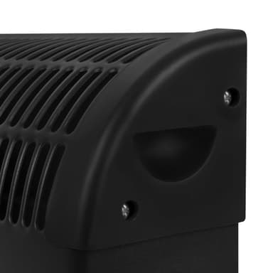 VONROC Konvektorelement – 2000W – Svart | Turbofläkt och 3 värmeinställningar