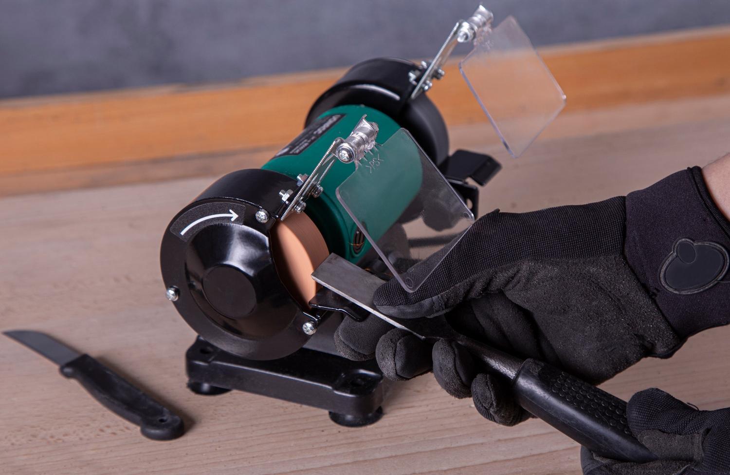 VONROC Bänkslipmaskin med flexible axel | Multiverktyg 150 W – 75 mm