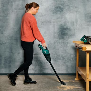 VONROC Kraftfull batteridriven dammsugare 20V – 2.0Ah | 2st batterier och snabbladdare