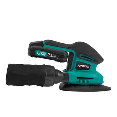 VONROC Multislip 20V – 2.0Ah | Inkl. 2 Batterier och snabbladdare