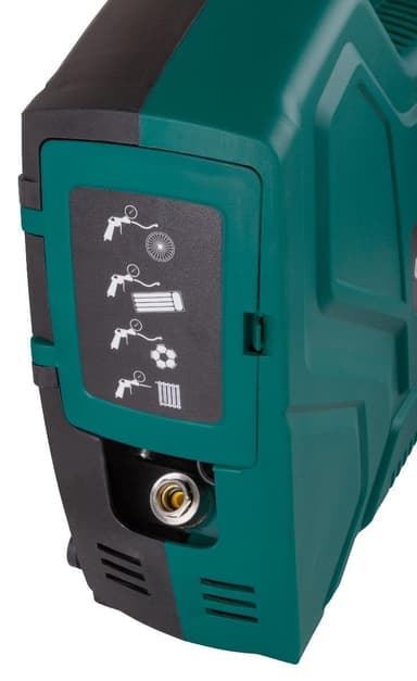 VONROC Bärbar kompressor 1100W - 8 bar | Oljefri 180 l/m - Inkl. 11 tillbehör