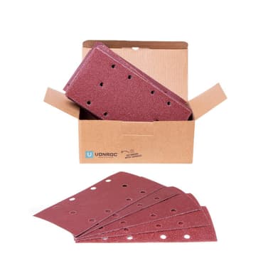VONROC Slippapper för planslip | 92x187mm – 50st