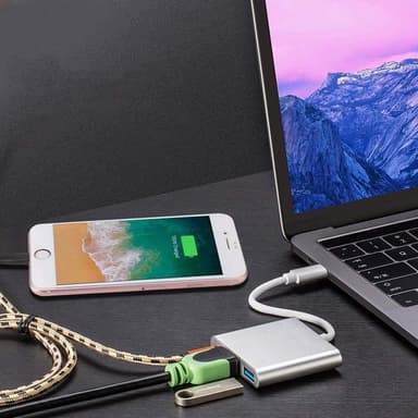 USB-C Multiport Adapter till USB, USB-C (USB PD), 4K HDMI kompatibel S