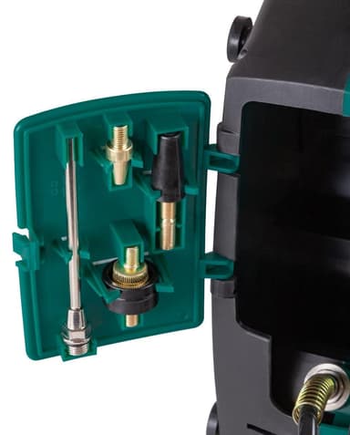 VONROC Bärbar kompressor 1100W - 8 bar | Oljefri 180 l/m - Inkl. 11 tillbehör