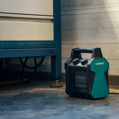 VONROC Elektrisk värmefläkt – 2000W/3000W – Keramisk