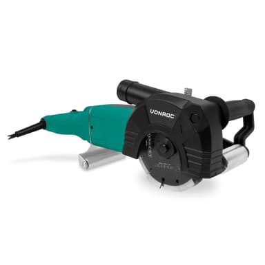 VONROC Pro Betongspårfräs – 2400W – 150mm – 3-i-1 blad | Inkl. Adapter för dammsugare