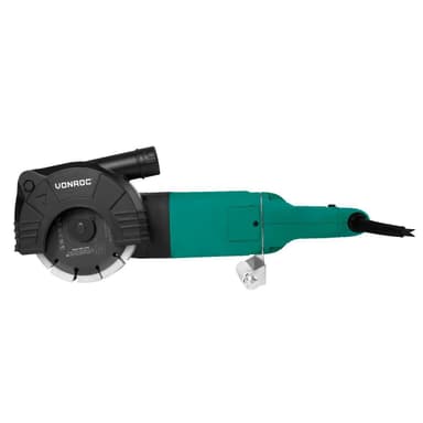 VONROC Pro Betongspårfräs – 2400W – 150mm – 3-i-1 blad | Inkl. Adapter för dammsugare