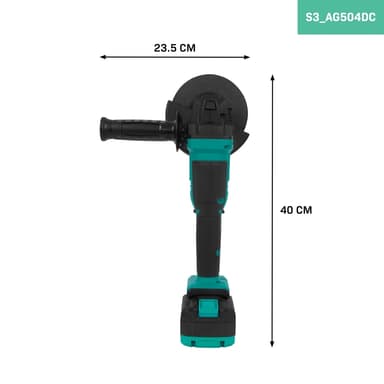 VONROC Batteridriven vinkelslip - Ø125mm | Inkl. 4.0Ah Batteri och snabbladdare