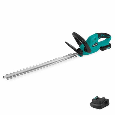 VONROC Batteridriven Häcktrimmer 20V – Bladlängd 520mm – Klippbredd 14mm - Inkl. 2.0Ah batteri och laddare