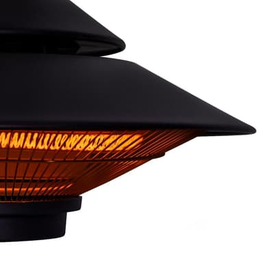 VONROC Värmare Albano 1500W – med fjärrkontroll | Svart