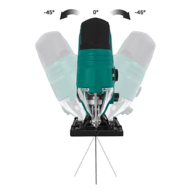 VONROC Sticksåg 20V – 2.0Ah – Ergonomiskt stavhandtag | Inkl. Batteri och snabbladdare