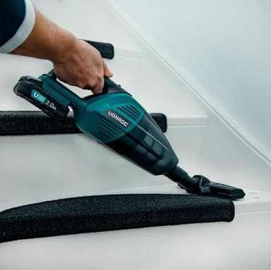 VONROC Kraftfull batteridriven dammsugare 20V | Exkl. batteri och snabbladdare